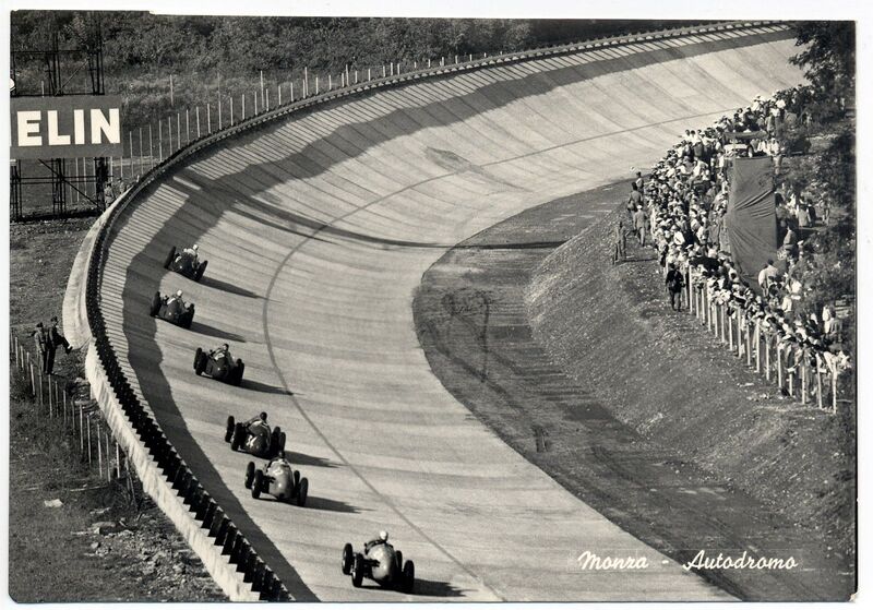The banking of the Autodromo Nazionale Monza
